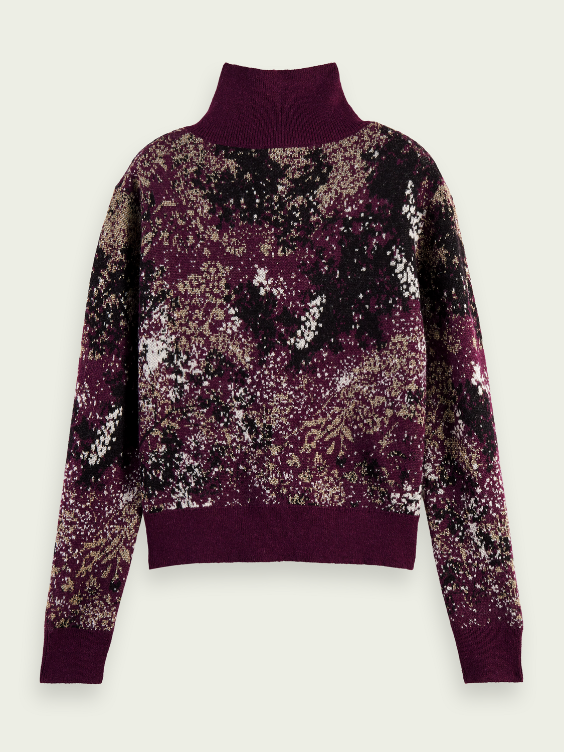 Half-Zip Jacquard Sweater | scotch & soda outlet