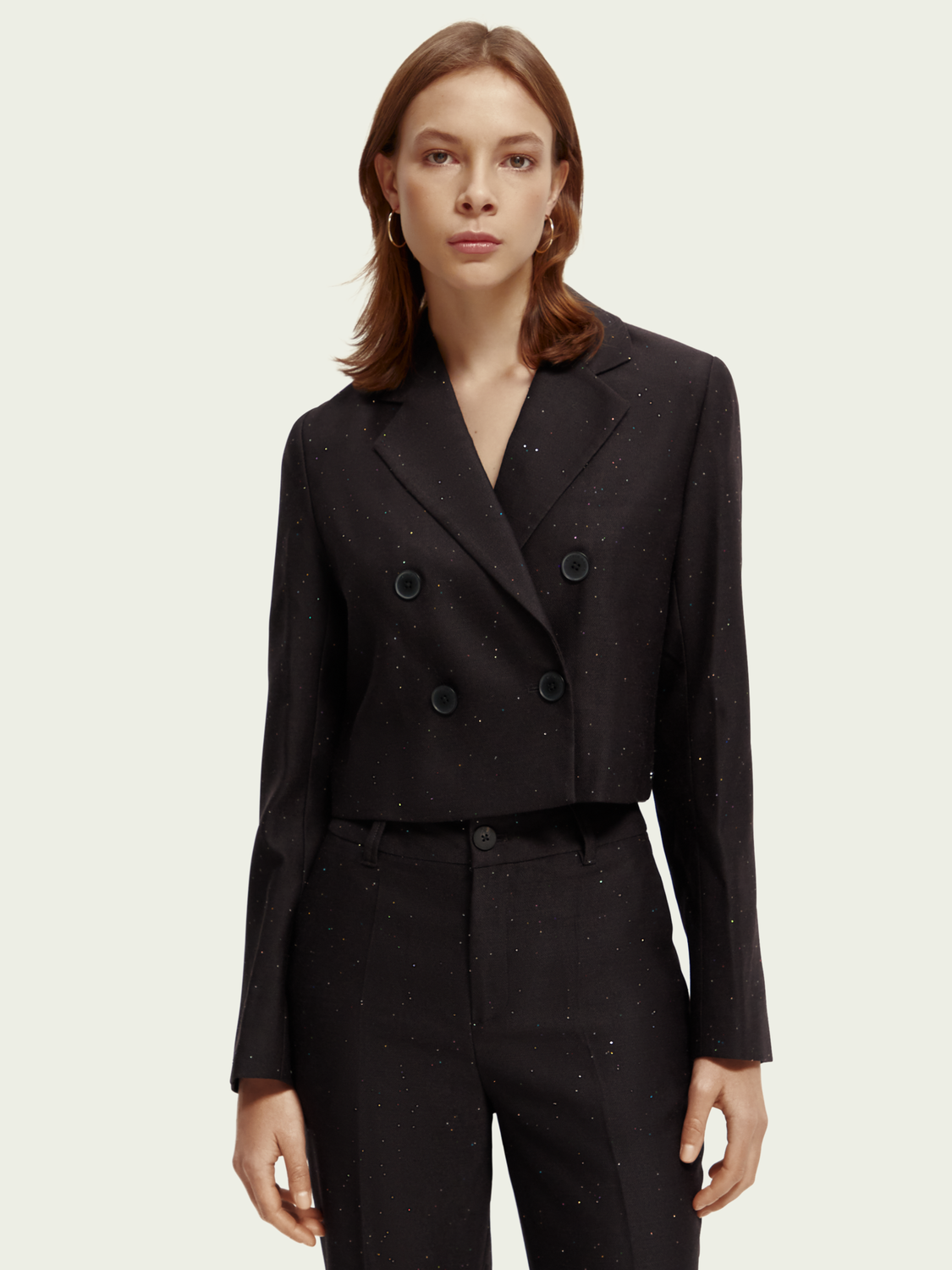 Cropped Double-Breasted Blazer | scotch & soda outlet