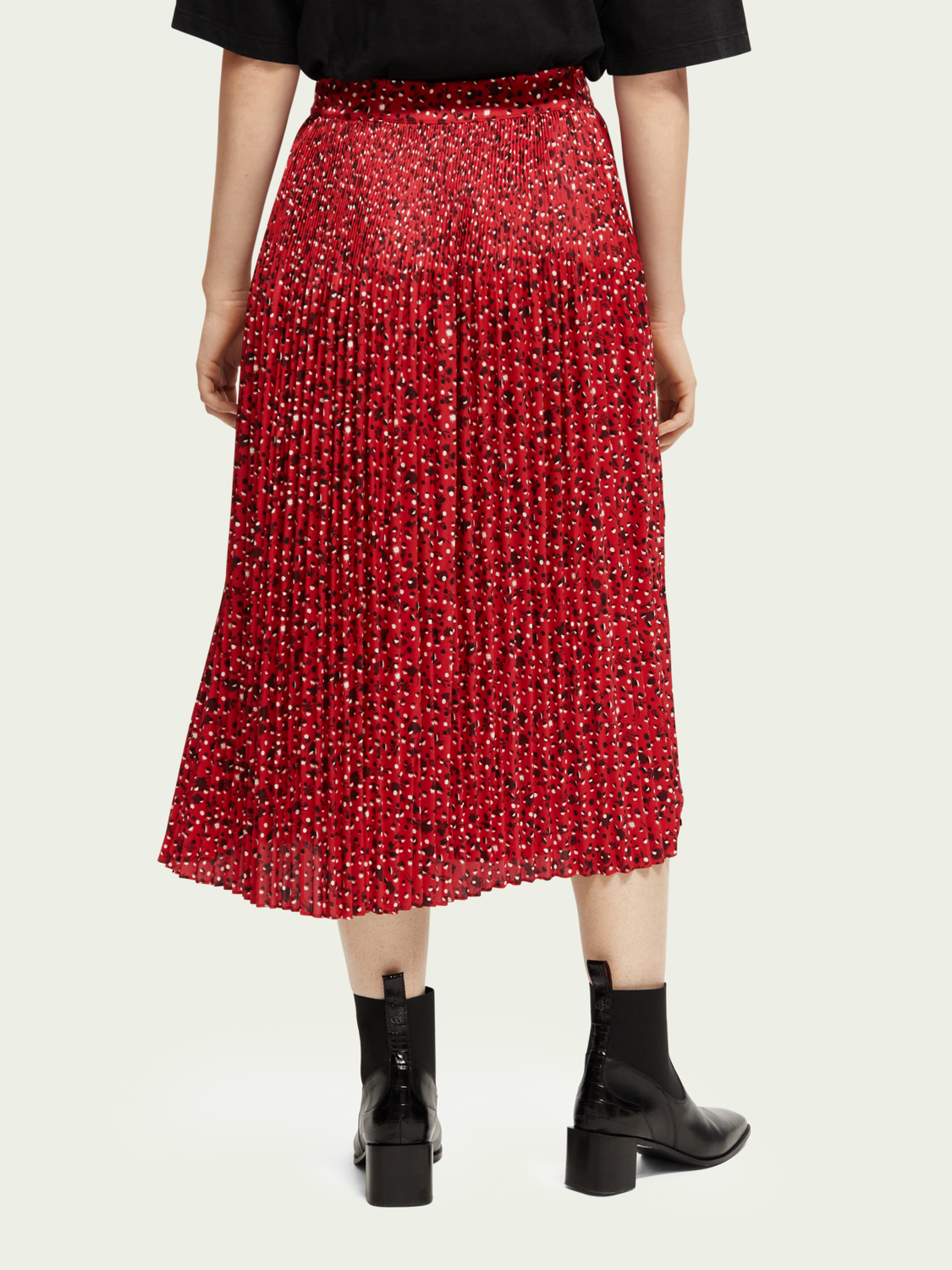 Printed Midi-Length Skirt | scotch & soda outlet