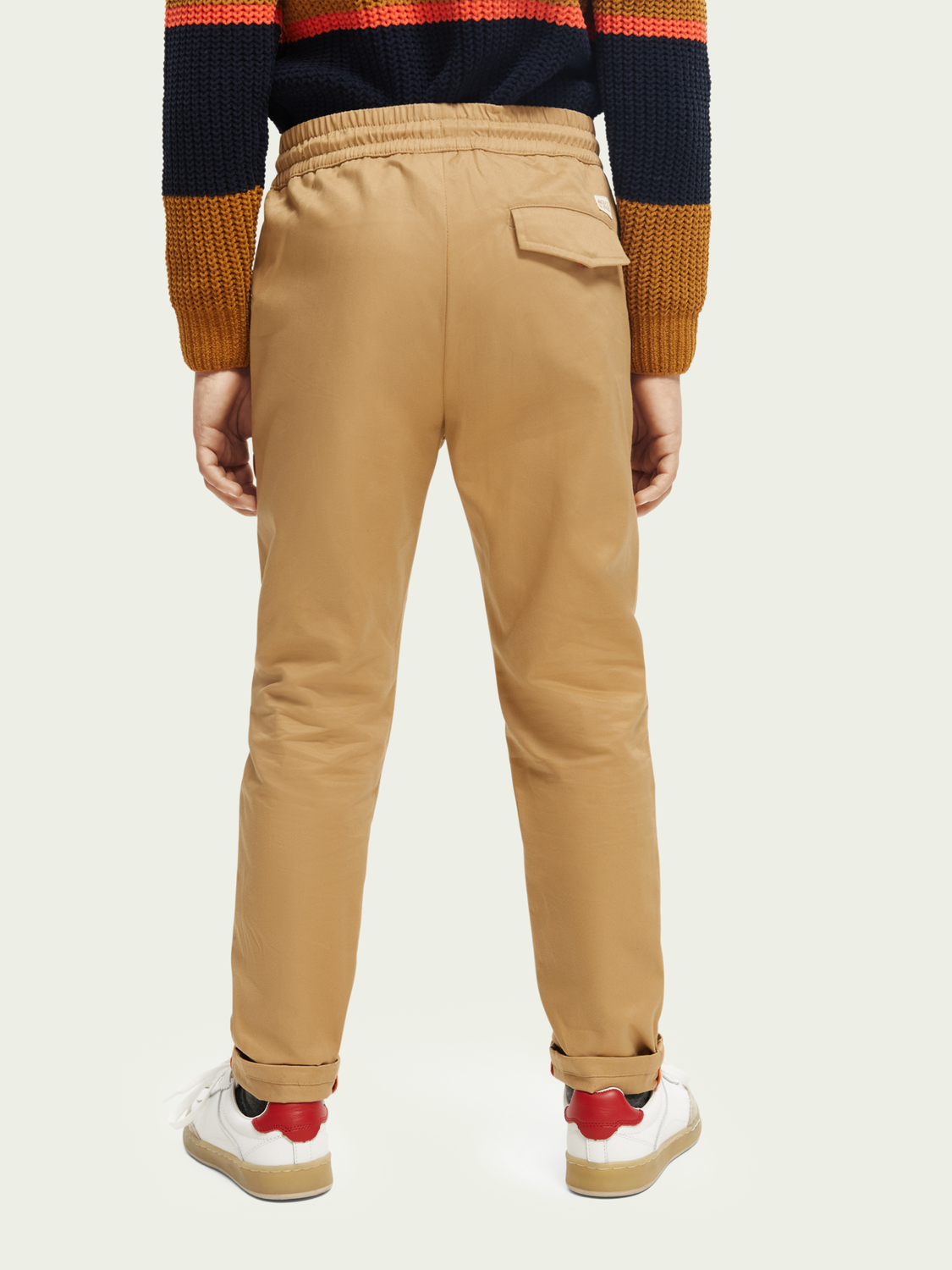 Relaxed Slim Fit Organic Cotton Twill Trousers