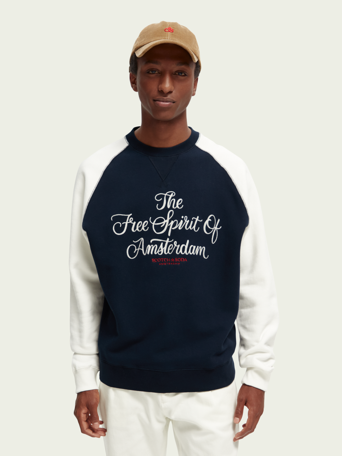 Embroidered Artwork Crewneck Sweatshirt | Scotch And Soda Outlet