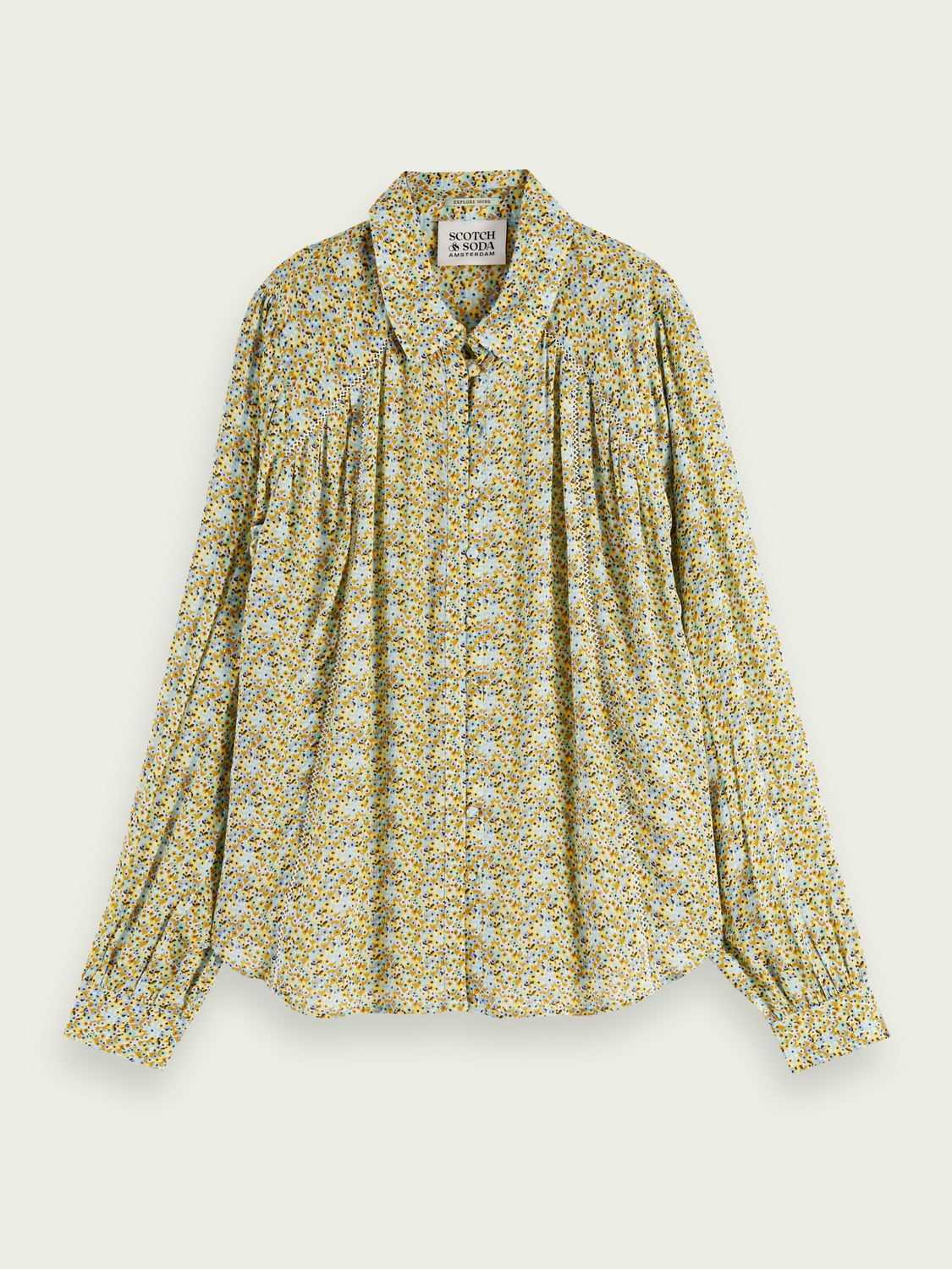 Printed Long-Sleeved Shirt | scotch & soda outlet