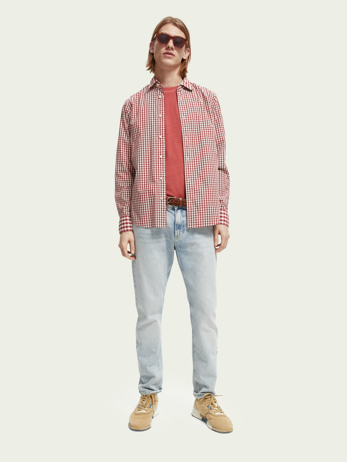 Bb-Checked Organic Cotton Shirt | Scotch And Soda Outlet