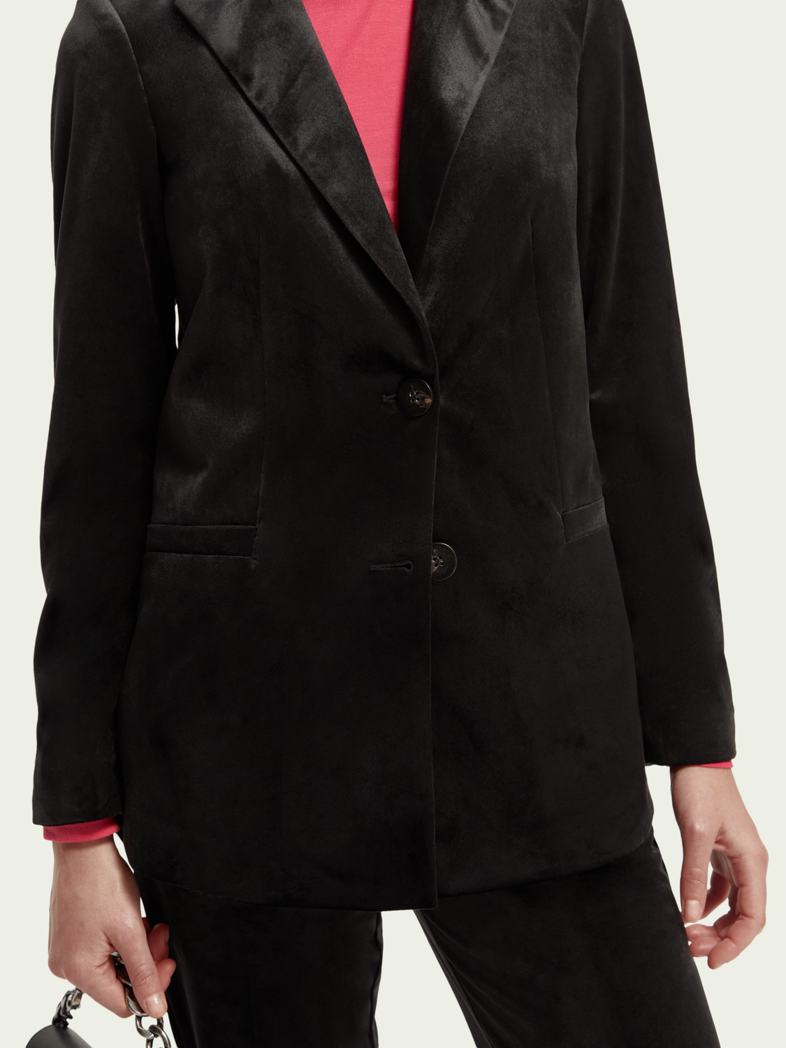 Relaxed Fit Single-Breasted Velvet Blazer | scotch & soda outlet