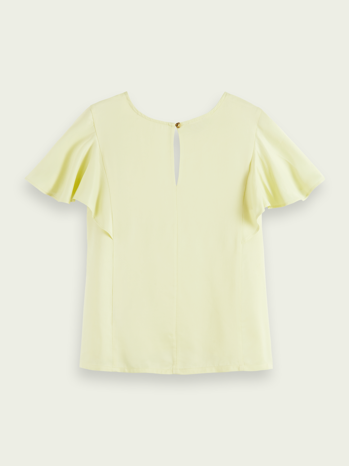 Top With Flounce Sleeves