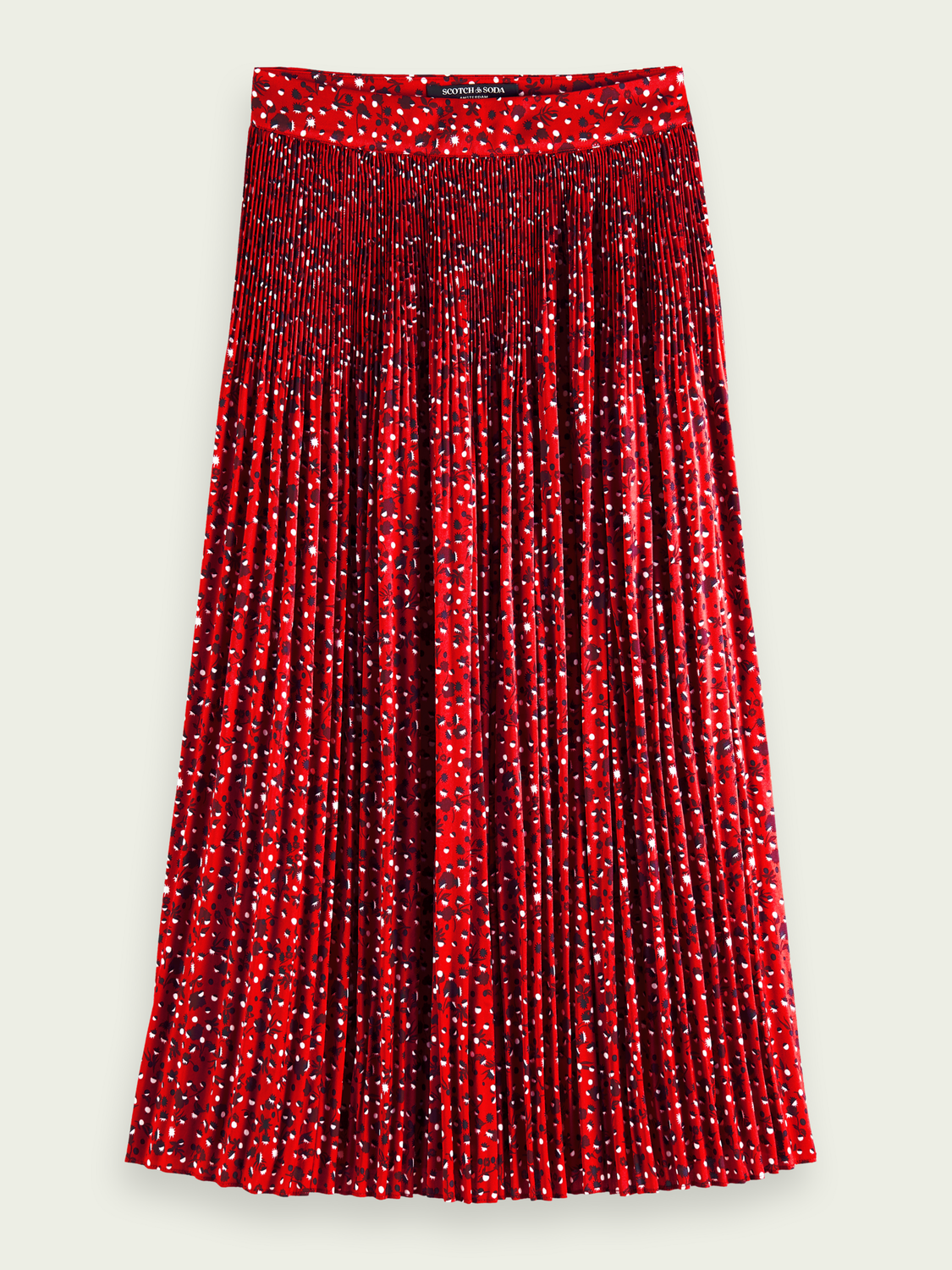 Printed Midi-Length Skirt | scotch & soda outlet