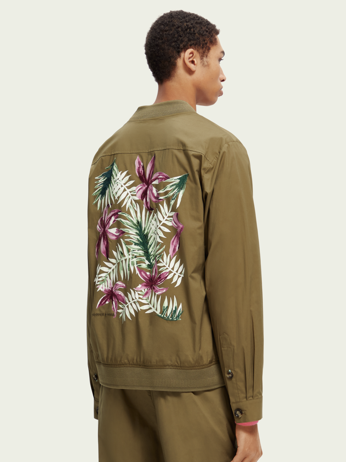 Lightweight Organic Cotton Poplin Blouson | Scotch And Soda Outlet