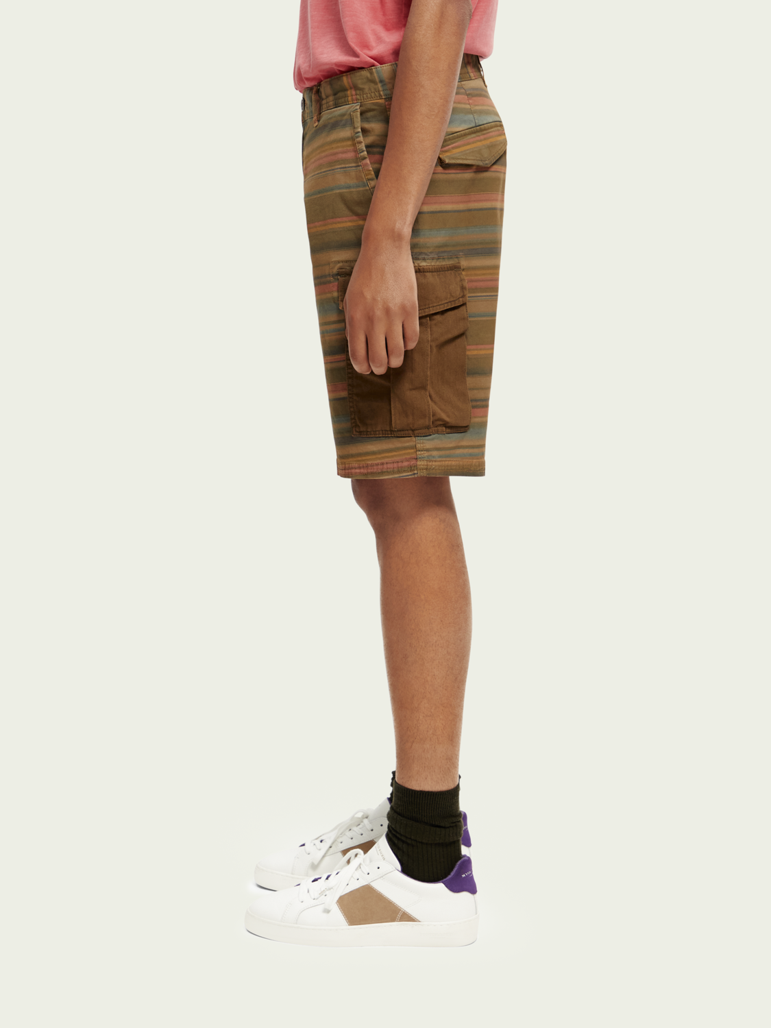 Relaxed-Fit Garment-Dyed Cargo Shorts | Scotch And Soda Outlet