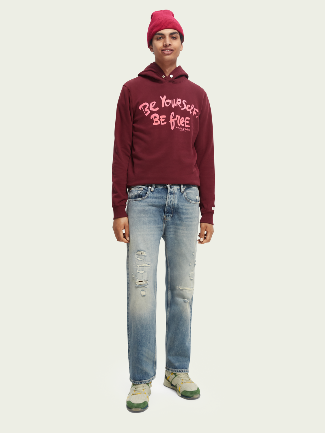 Felpa Artwork Hoodie | Scotch And Soda Outlet