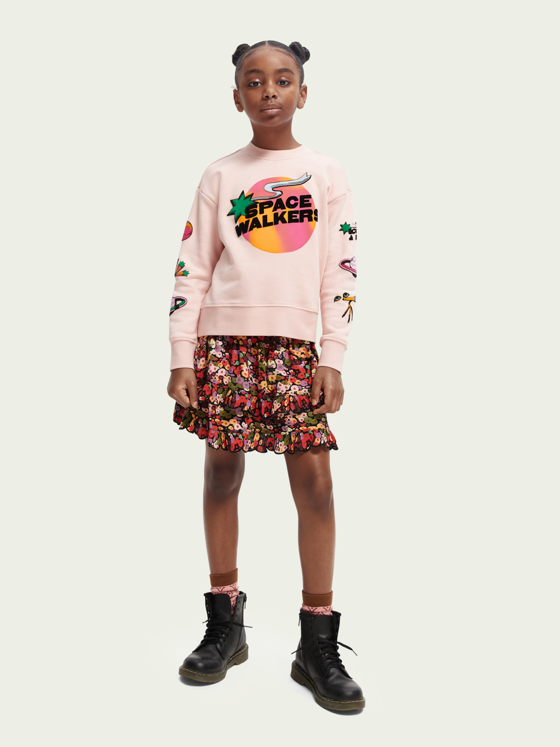 Oversized Artwork Crewneck Sweatshirt