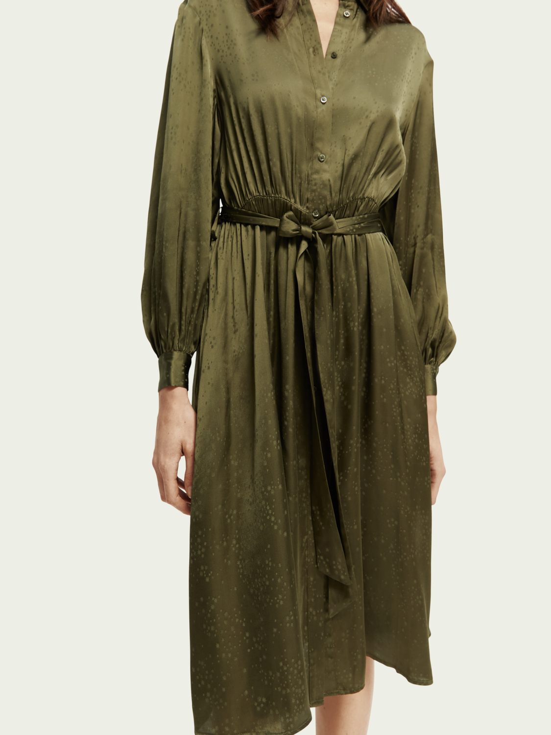 Long-Sleeved Shirt Dress | scotch & soda outlet
