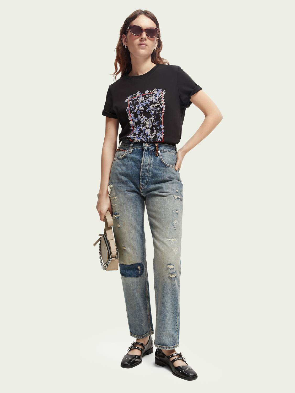 Regular Fit Organic Cotton Artwork T-Shirt | scotch & soda outlet