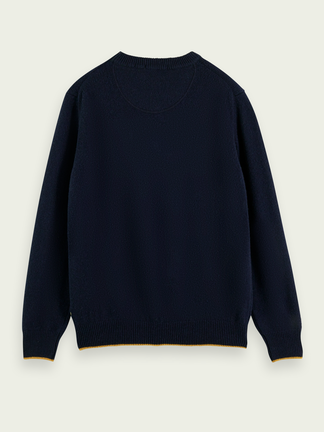Contrast Trimmed Cashmere Crewneck Sweater | Scotch And Soda Outlet