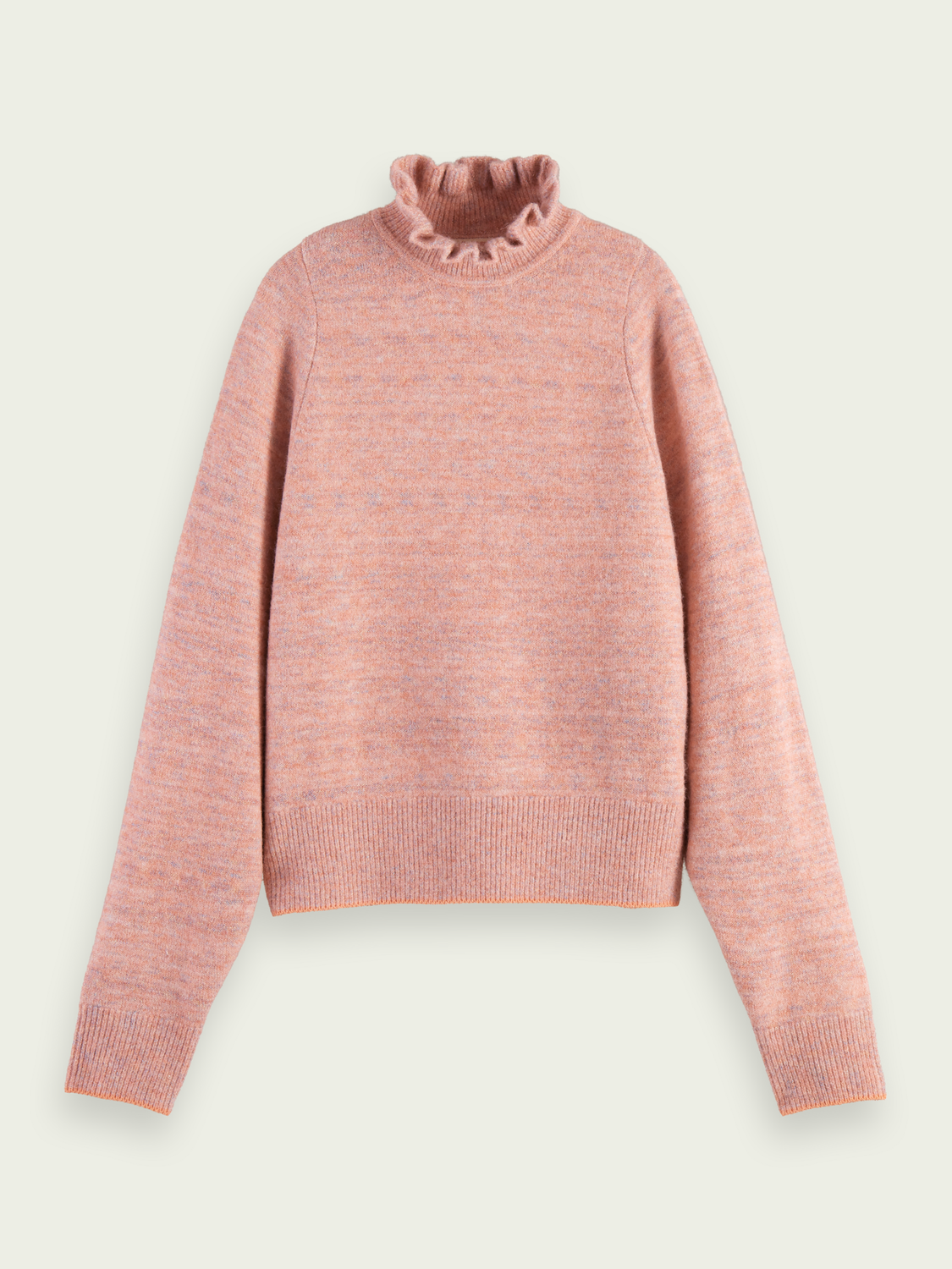 Ruffled Turtleneck Sweater | scotch & soda outlet