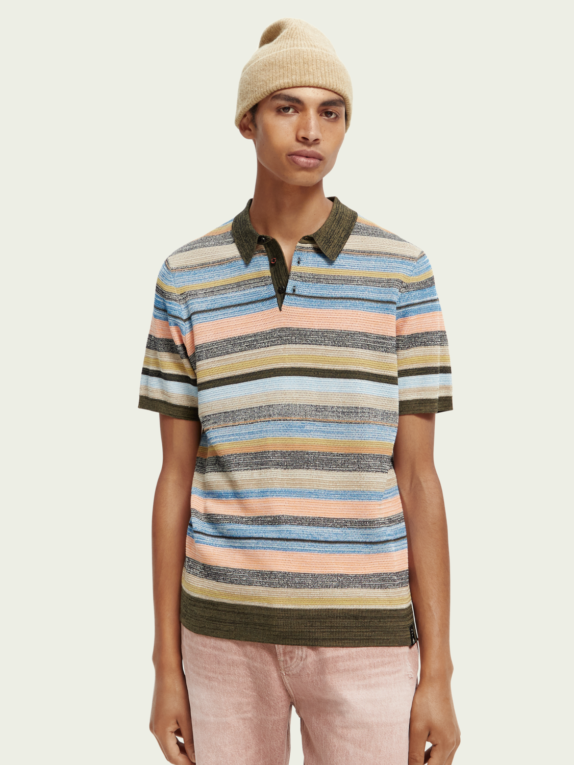 Striped Organic Cotton Polo | Scotch And Soda Outlet