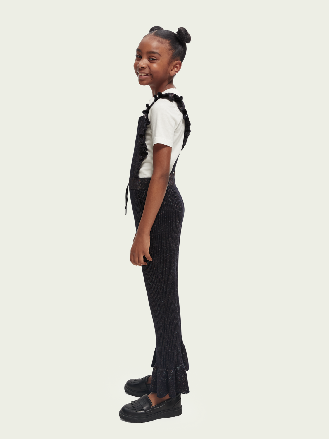 Scotch Soda Outlet | Ruffled Knit Dungarees