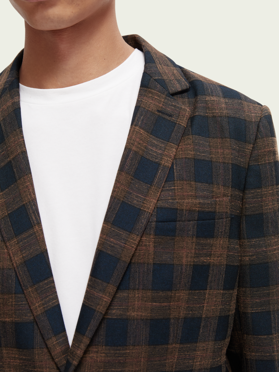 Yarn-Dyed Checked Blazer | Scotch And Soda Outlet