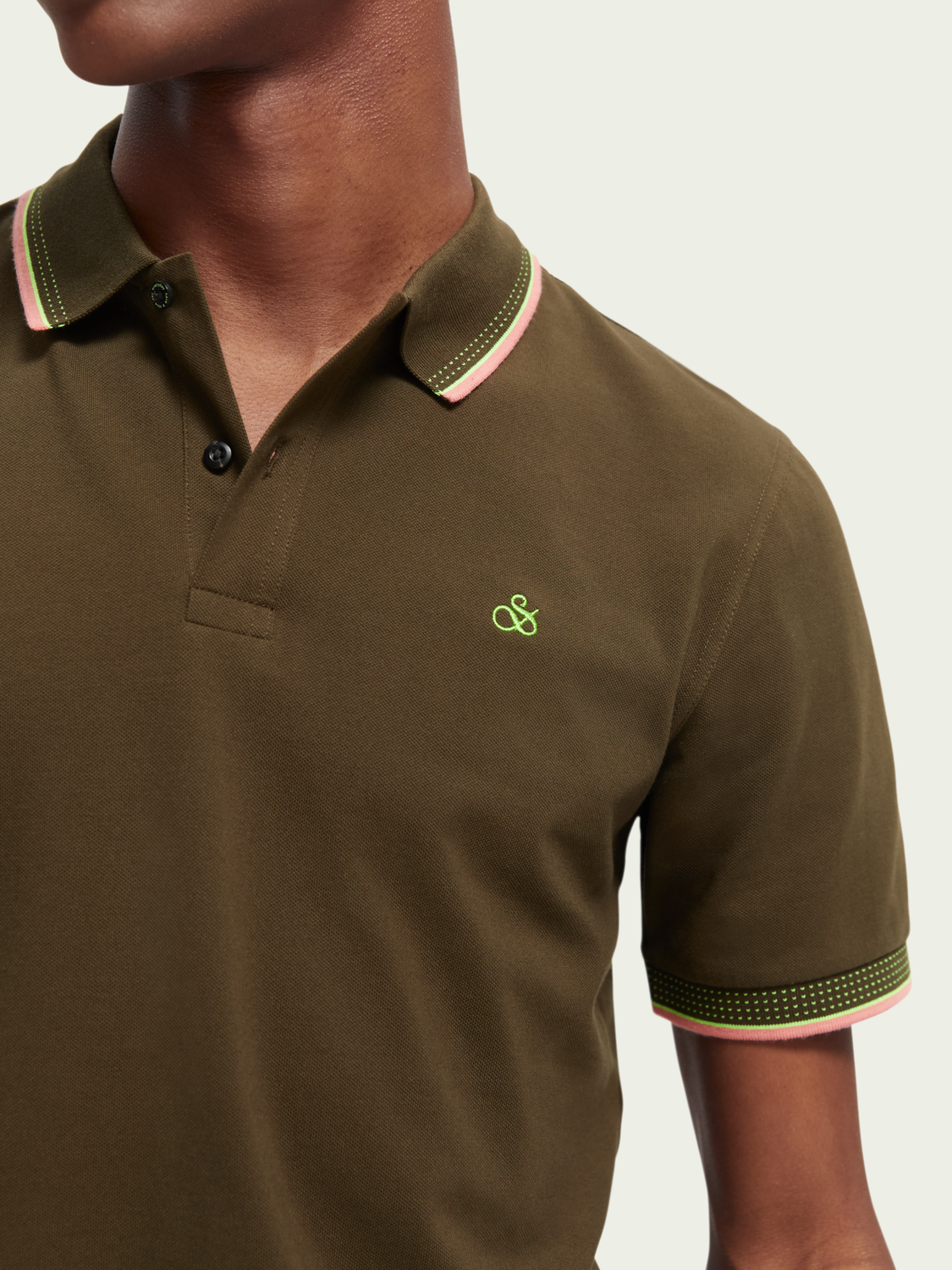 Pique Contrast Tipped Polo | Scotch And Soda Outlet
