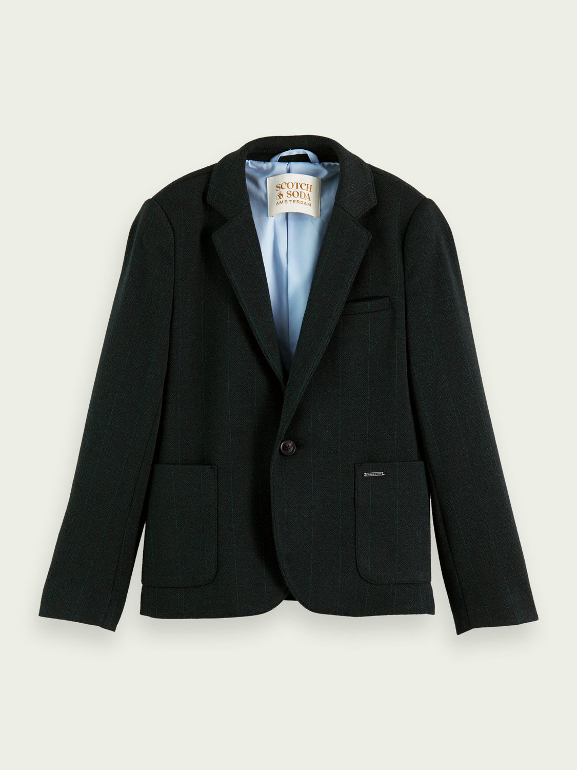 Knit Single-Breasted Blazer