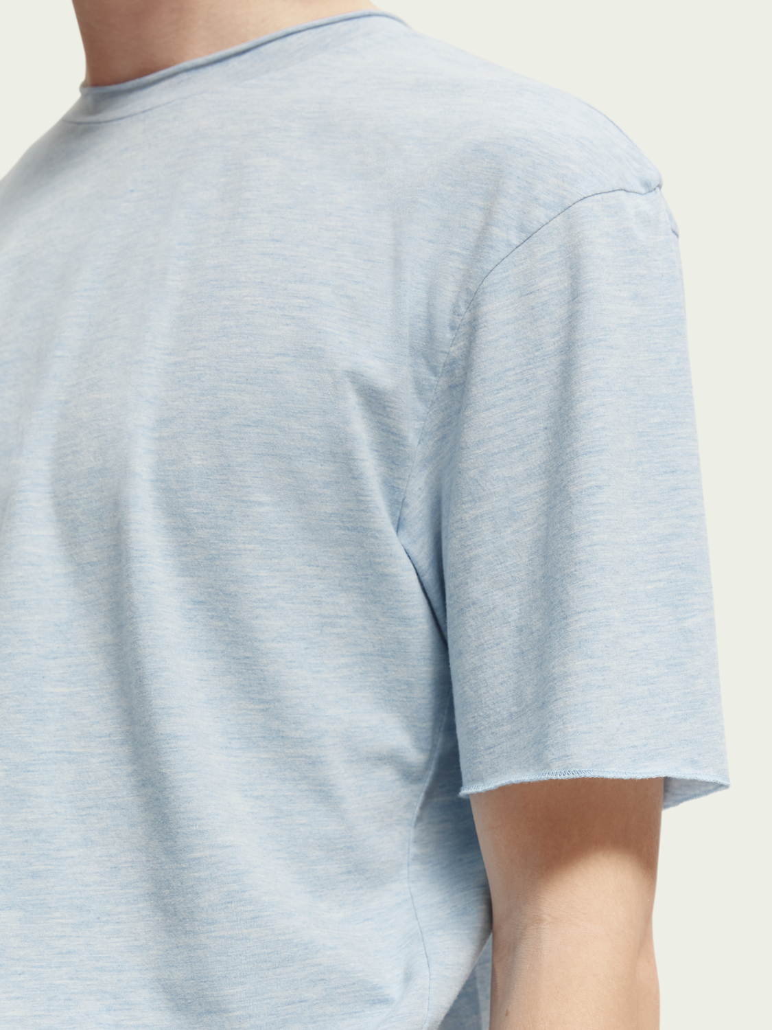 Raw Edge Organic Cotton T-Shirt | Scotch And Soda Outlet