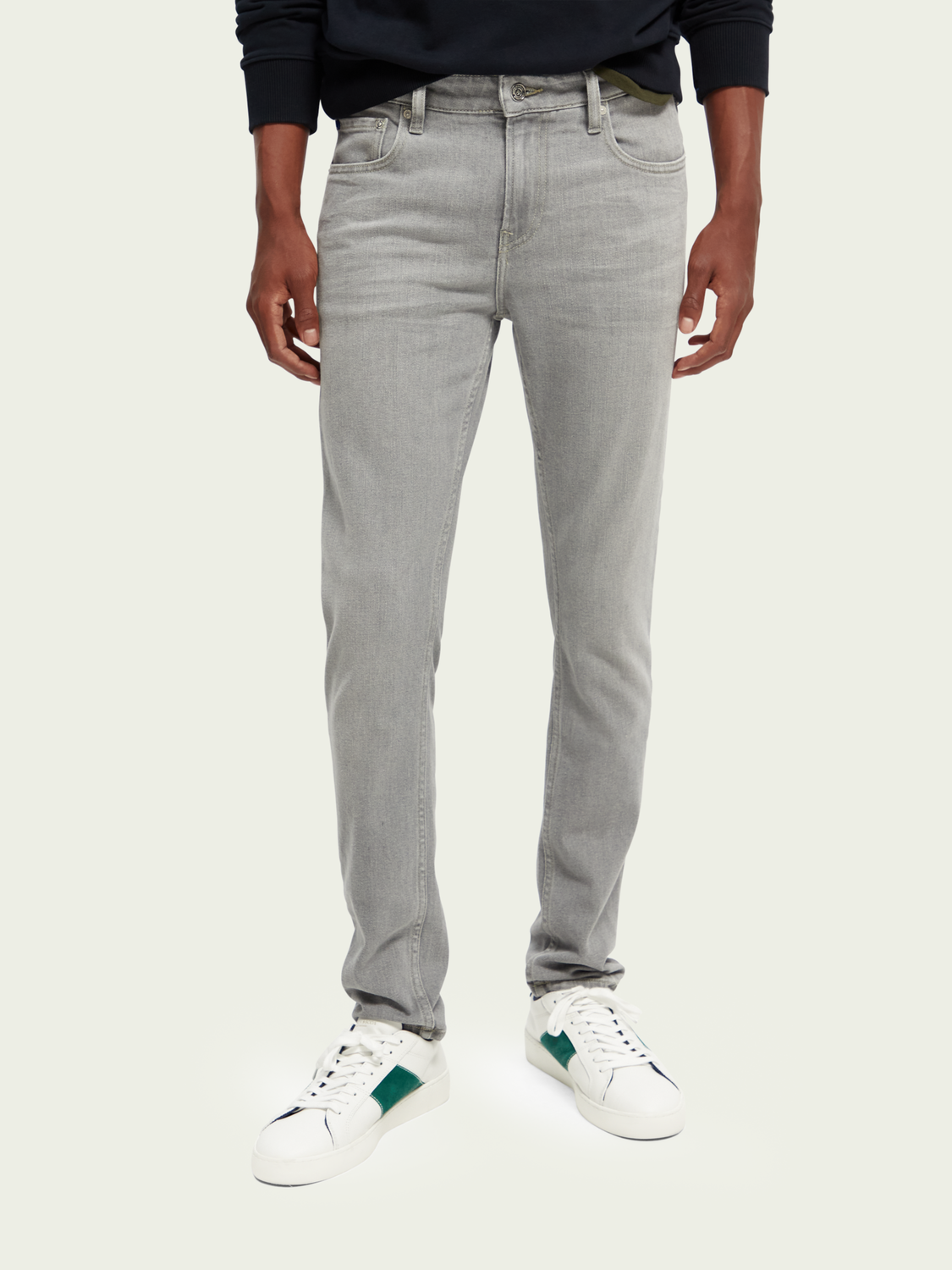 The Skim Super-Slim Fit Grey Toned Jeans | Scotch And Soda Outlet