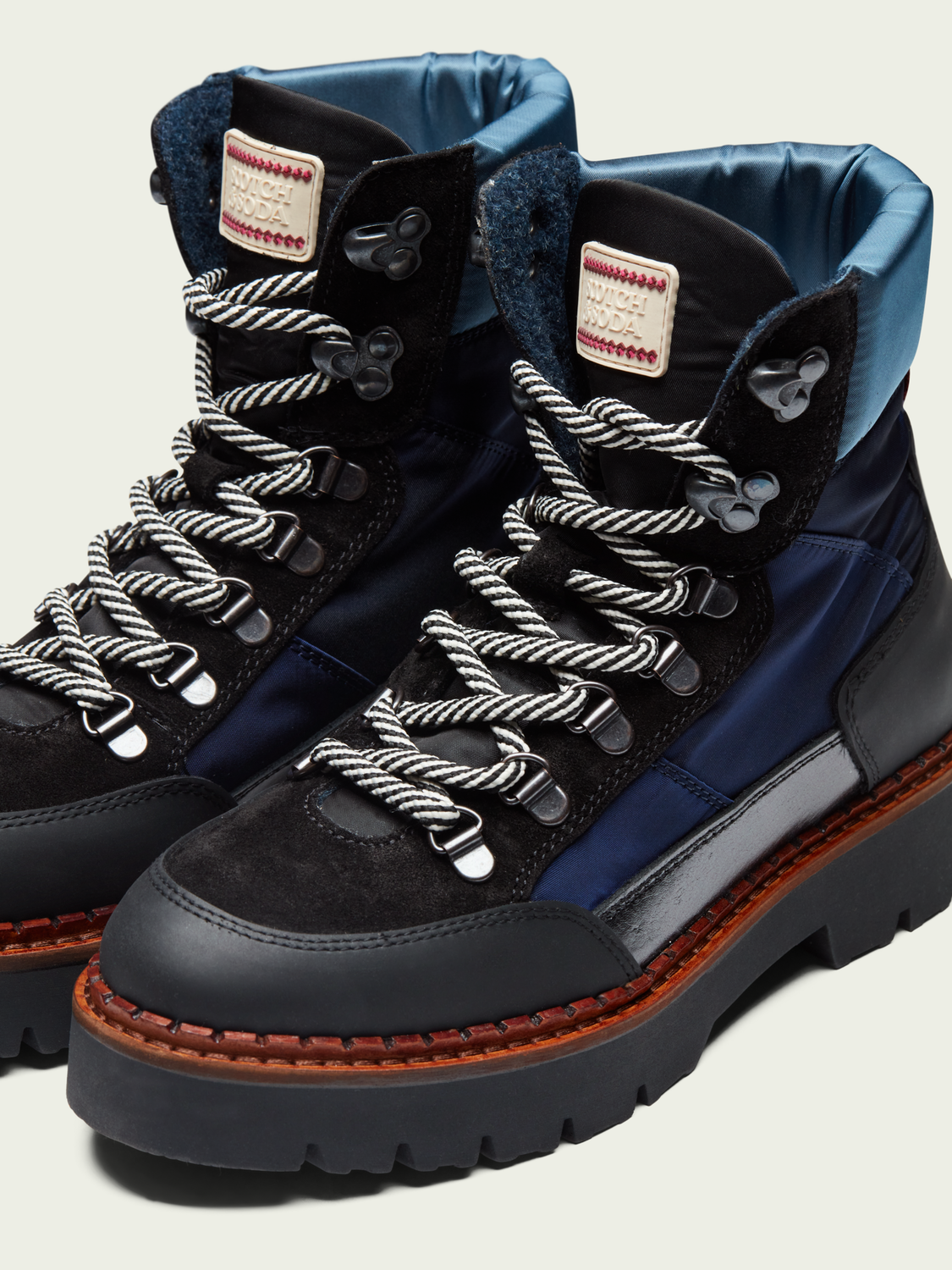 Olivine Suede & Nylon Hiking Boot | scotch & soda outlet