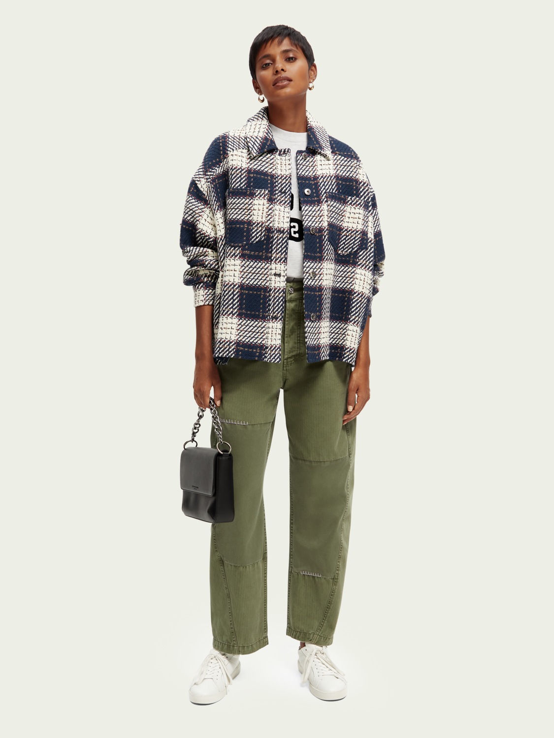 Checked Padded Overshirt | scotch & soda outlet