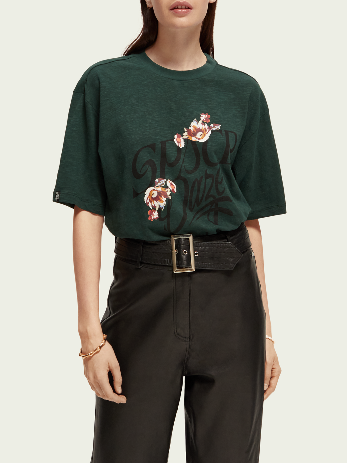 Loose Fit Organic Cotton Graphic T-Shirt | scotch & soda outlet