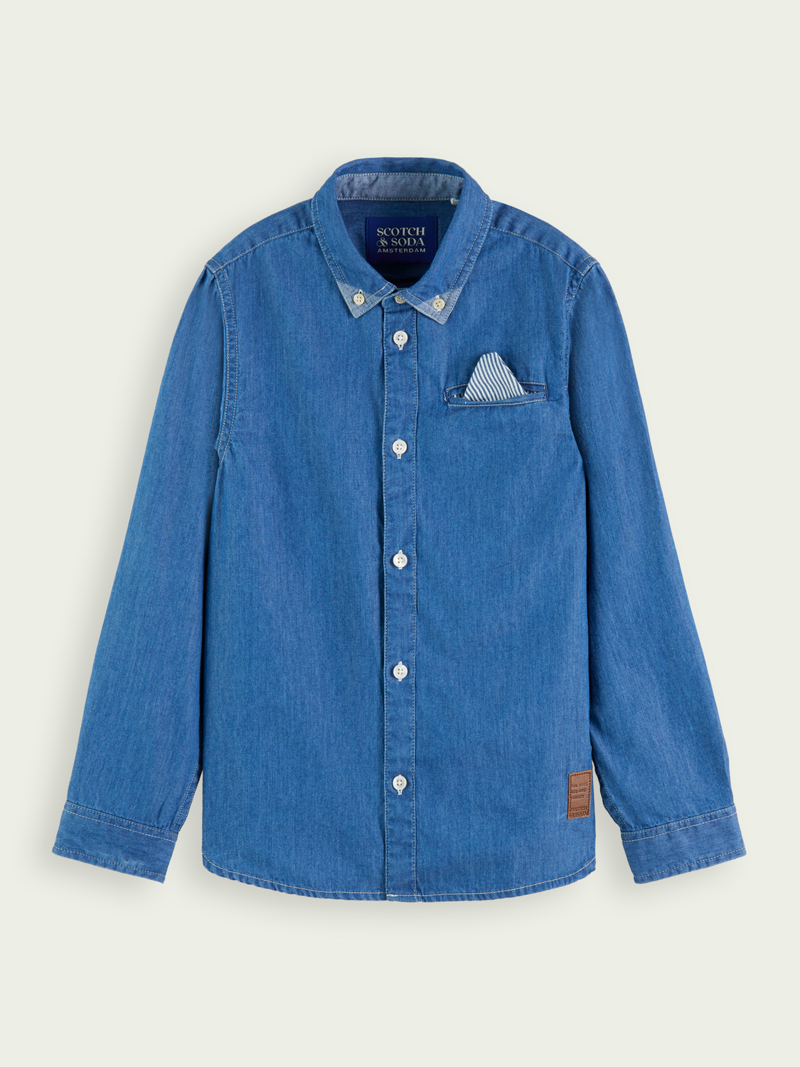 Washed Pocketed Denim Shirt