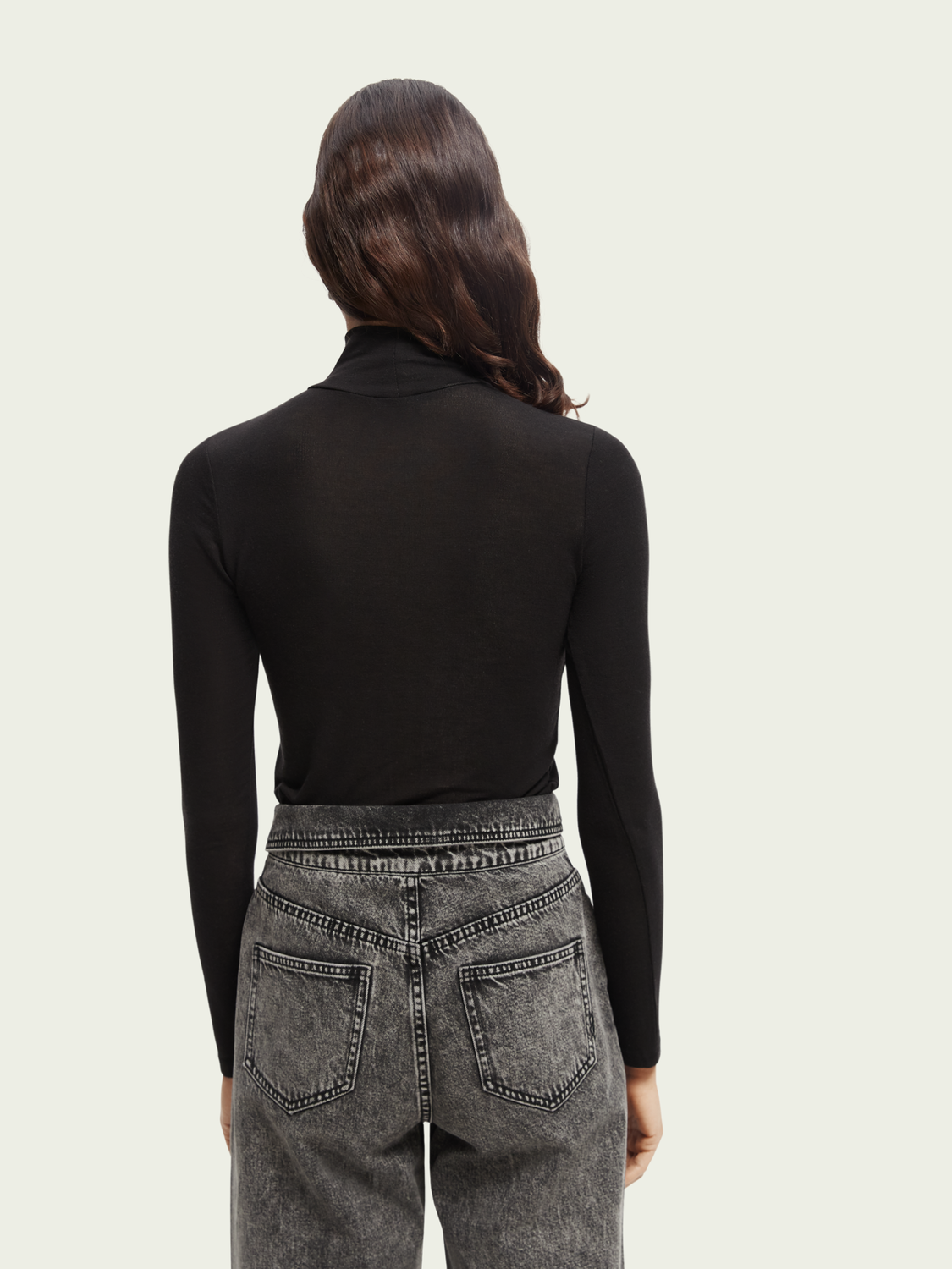 Long-Sleeved Turtleneck T-Shirt | scotch & soda outlet