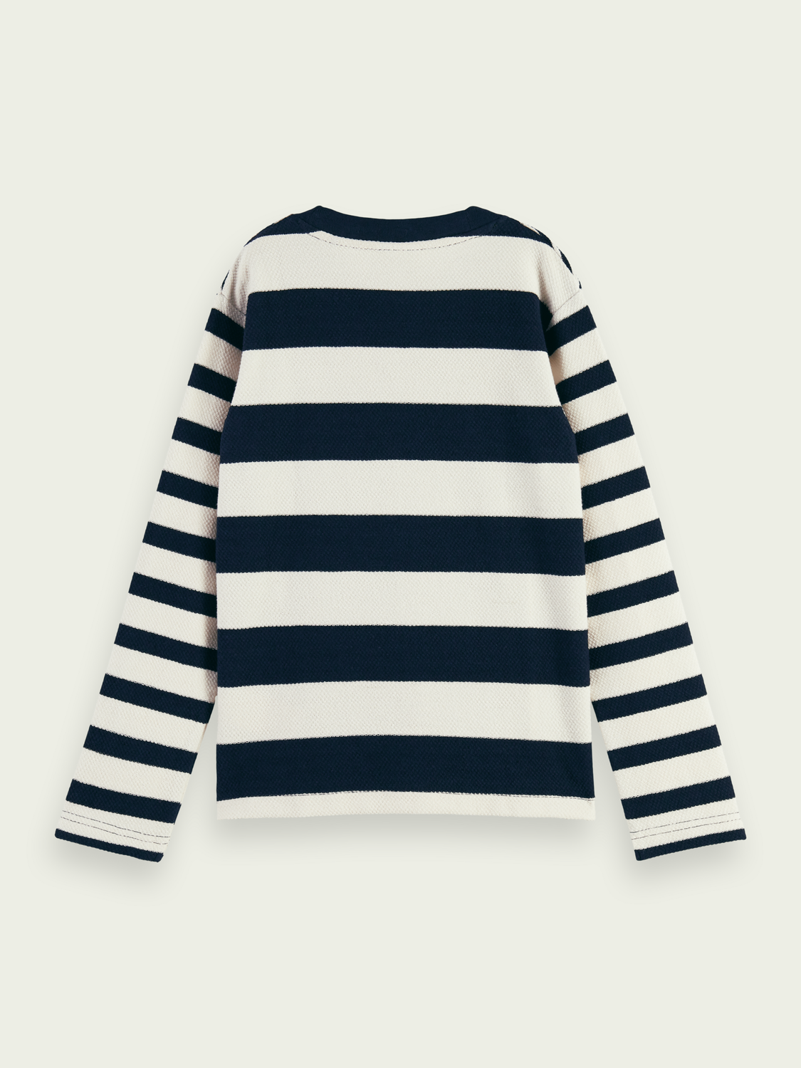 Yarn-Dyed Organic Cotton Long-Sleeved T-Shirt