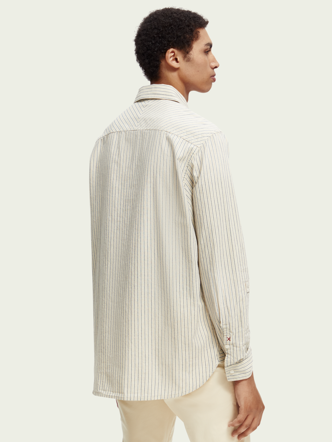Regular Fit Shirt With Sleeve Adjustment | Scotch And Soda Outlet
