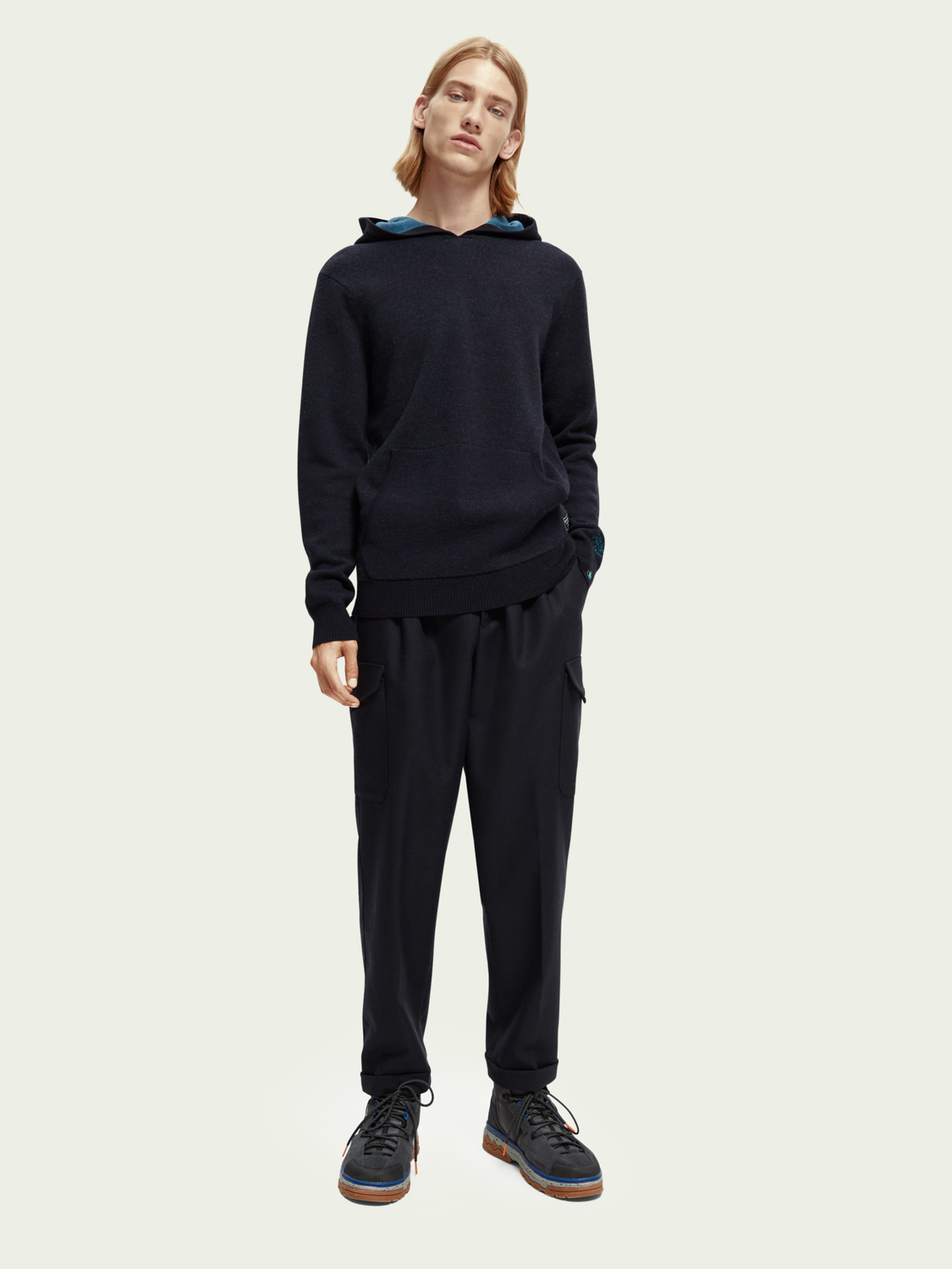 Wool-Blended Hoodie | Scotch And Soda Outlet