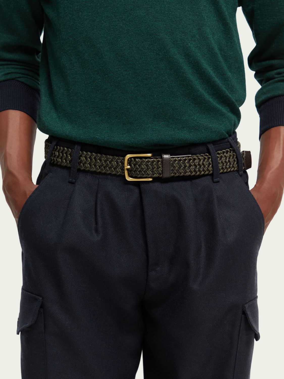 Braided Leather And Cord Belt | Scotch And Soda Outlet