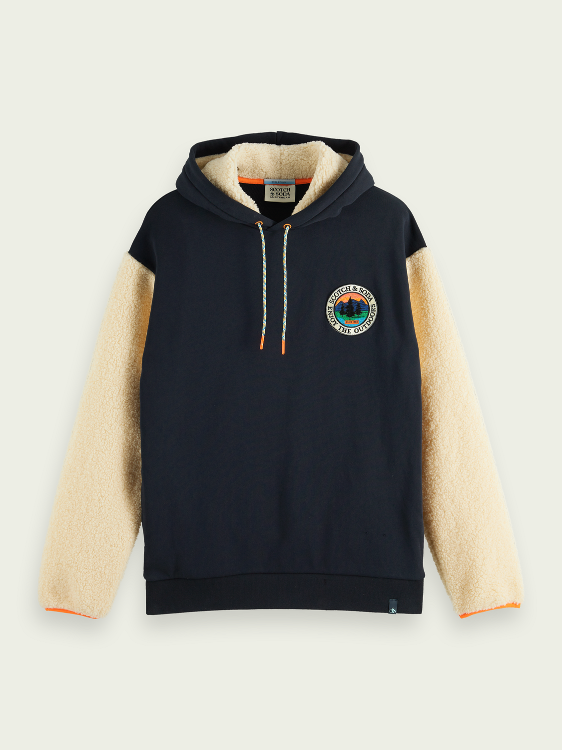 Organic Teddy Felpa Artwork Hoodie | Scotch And Soda Outlet