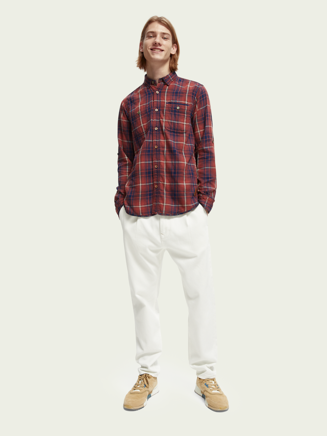 Regular-Fit Checked Flannel Shirt | Scotch And Soda Outlet