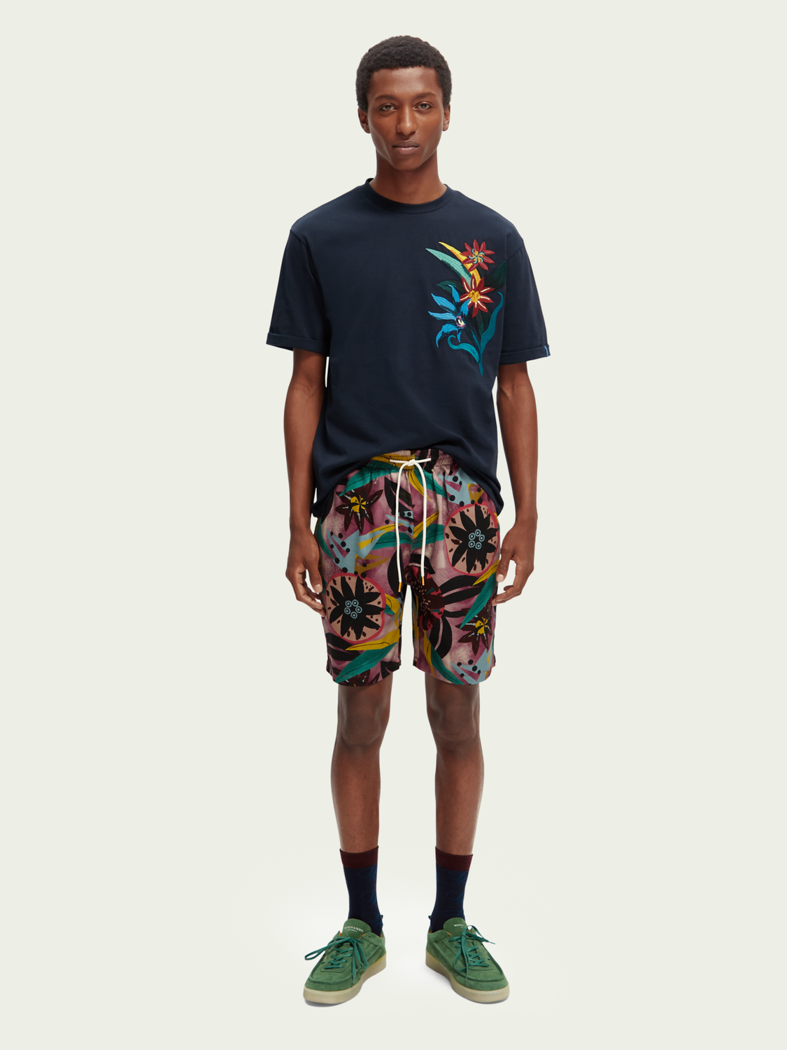 Relaxed Fit Printed Bermuda Shorts | Scotch And Soda Outlet