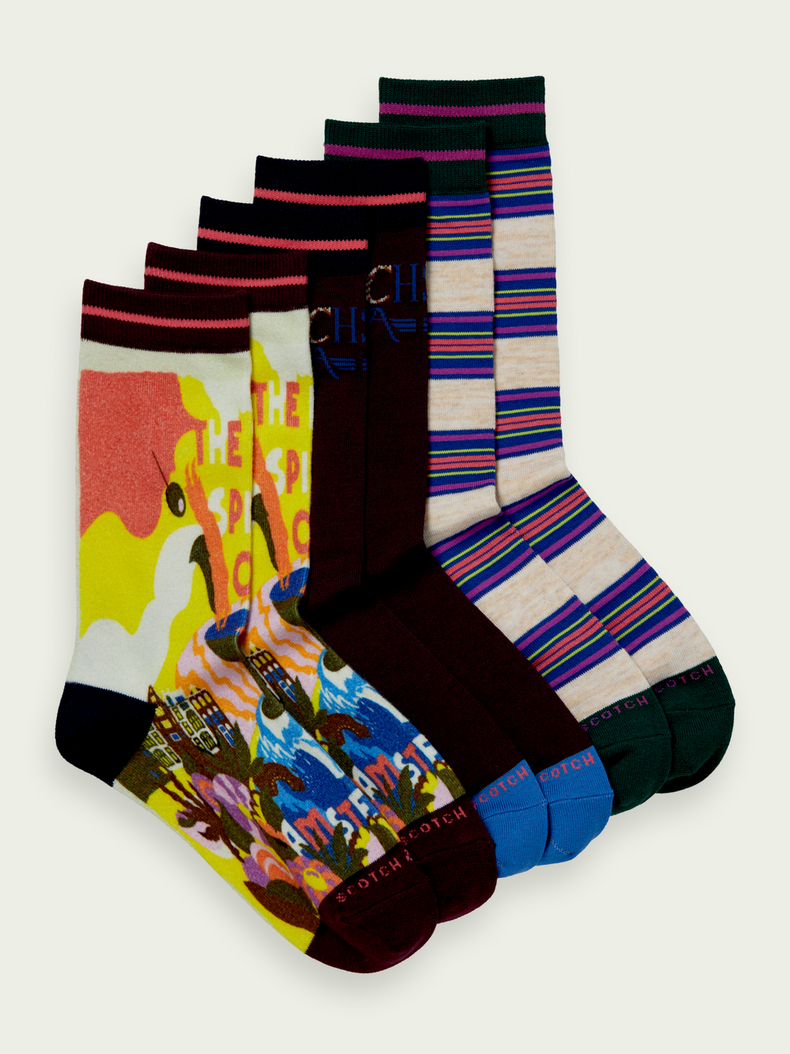 3-Pack Cotton-Blend Socks | Scotch And Soda Outlet