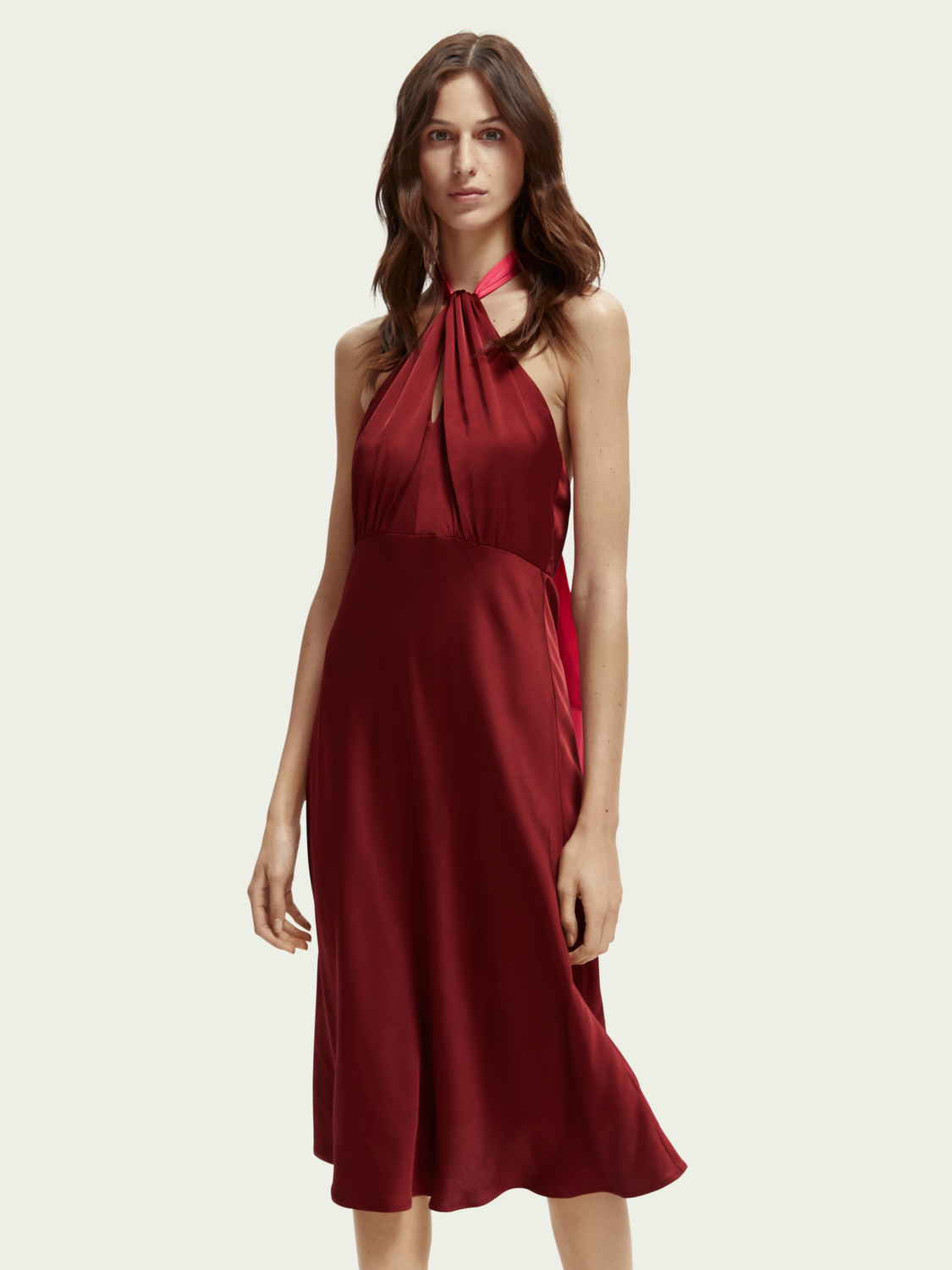 Midi Halter Dress | scotch & soda outlet