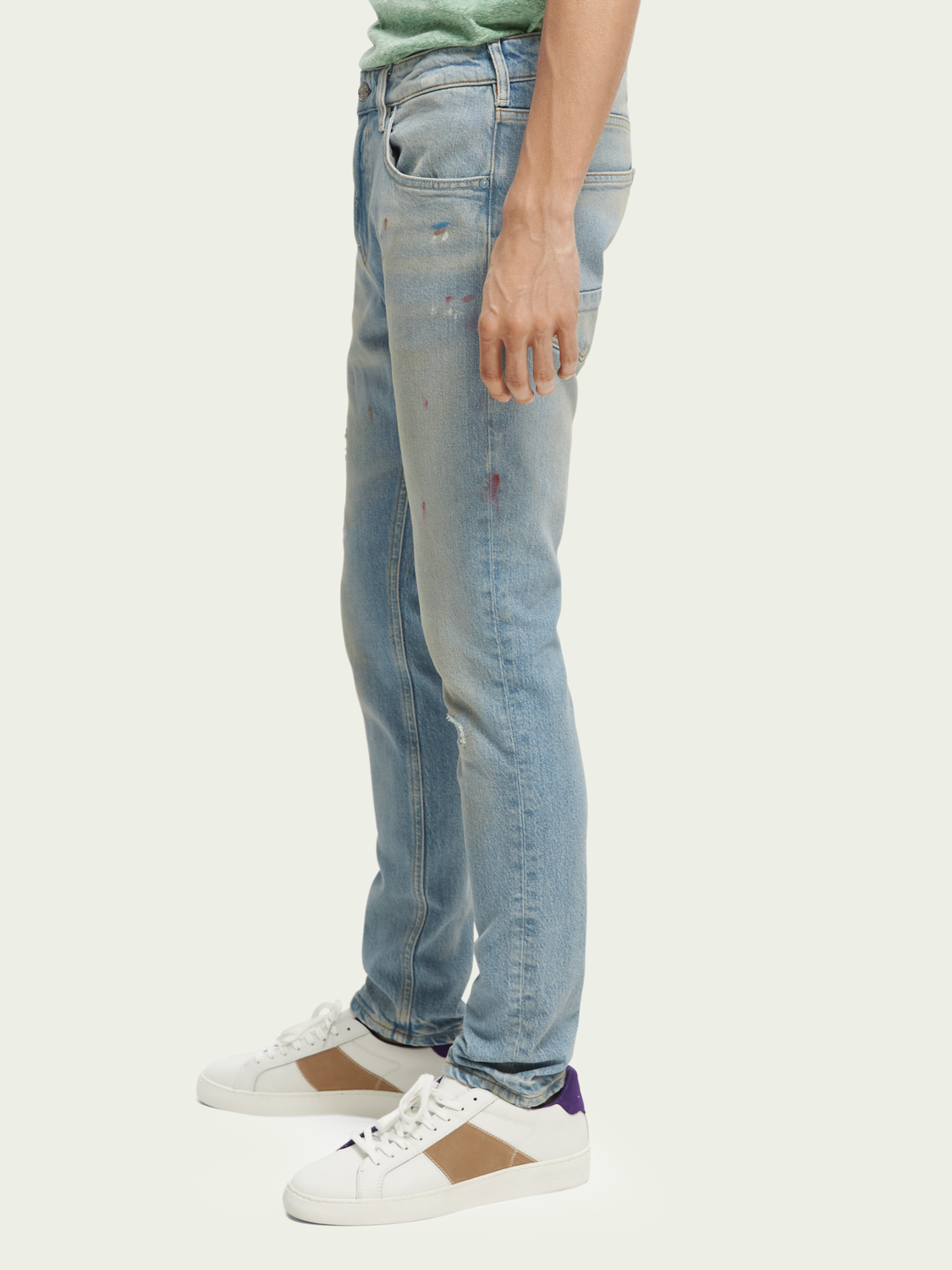 The Skim Super-Slim Fit Jeans - Blauw Moons | Scotch And Soda Outlet