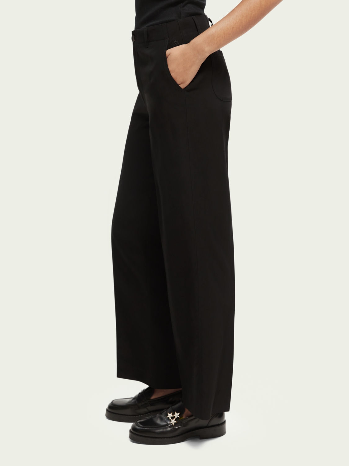 Edie High-Rise Wide Leg Trousers | scotch & soda outlet