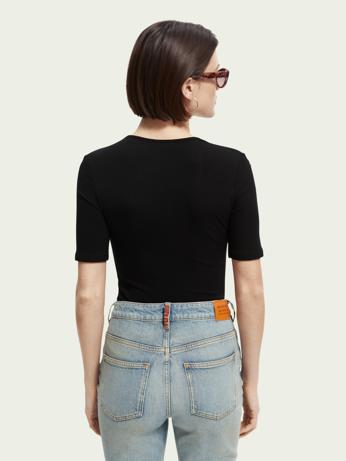 Scoop Neck Bodysuit | scotch & soda outlet