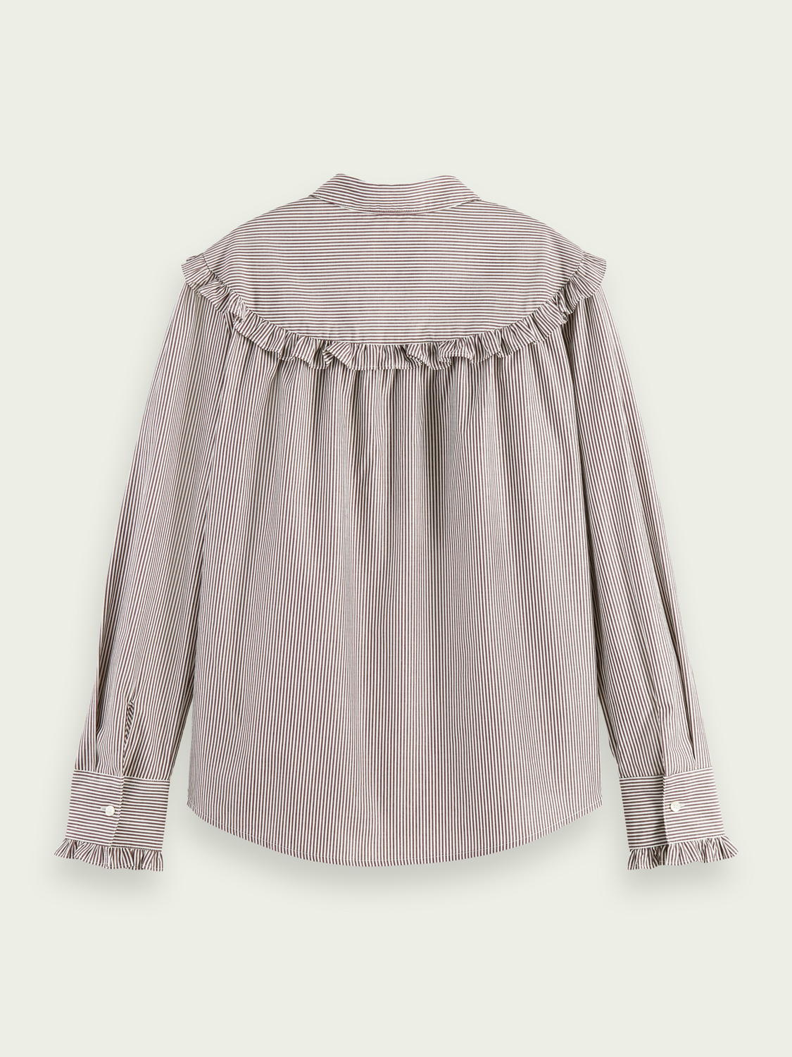 Ruffled Organic Cotton Shirt | scotch & soda outlet