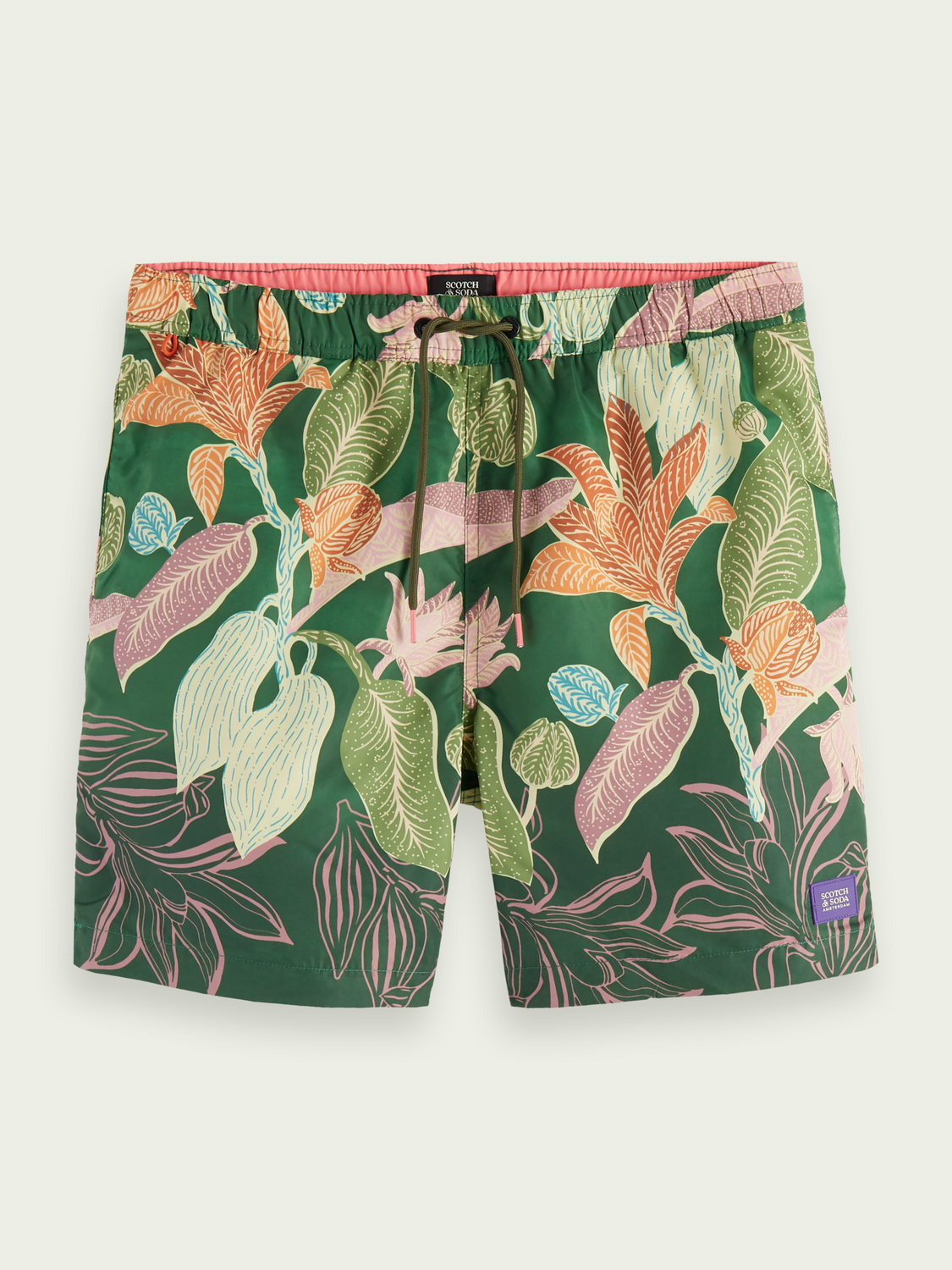 Mid-Length Printed Swim Short | Scotch And Soda Outlet
