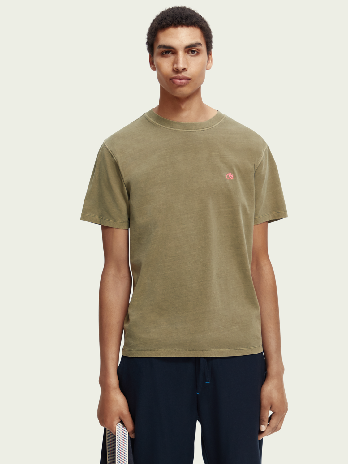 Garment-Dyed Jersey T-Shirt | Scotch And Soda Outlet
