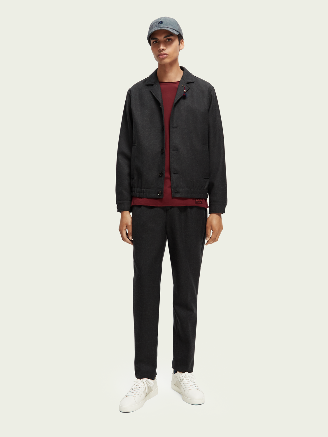 Wool-Blended Blouson Jacket | Scotch And Soda Outlet