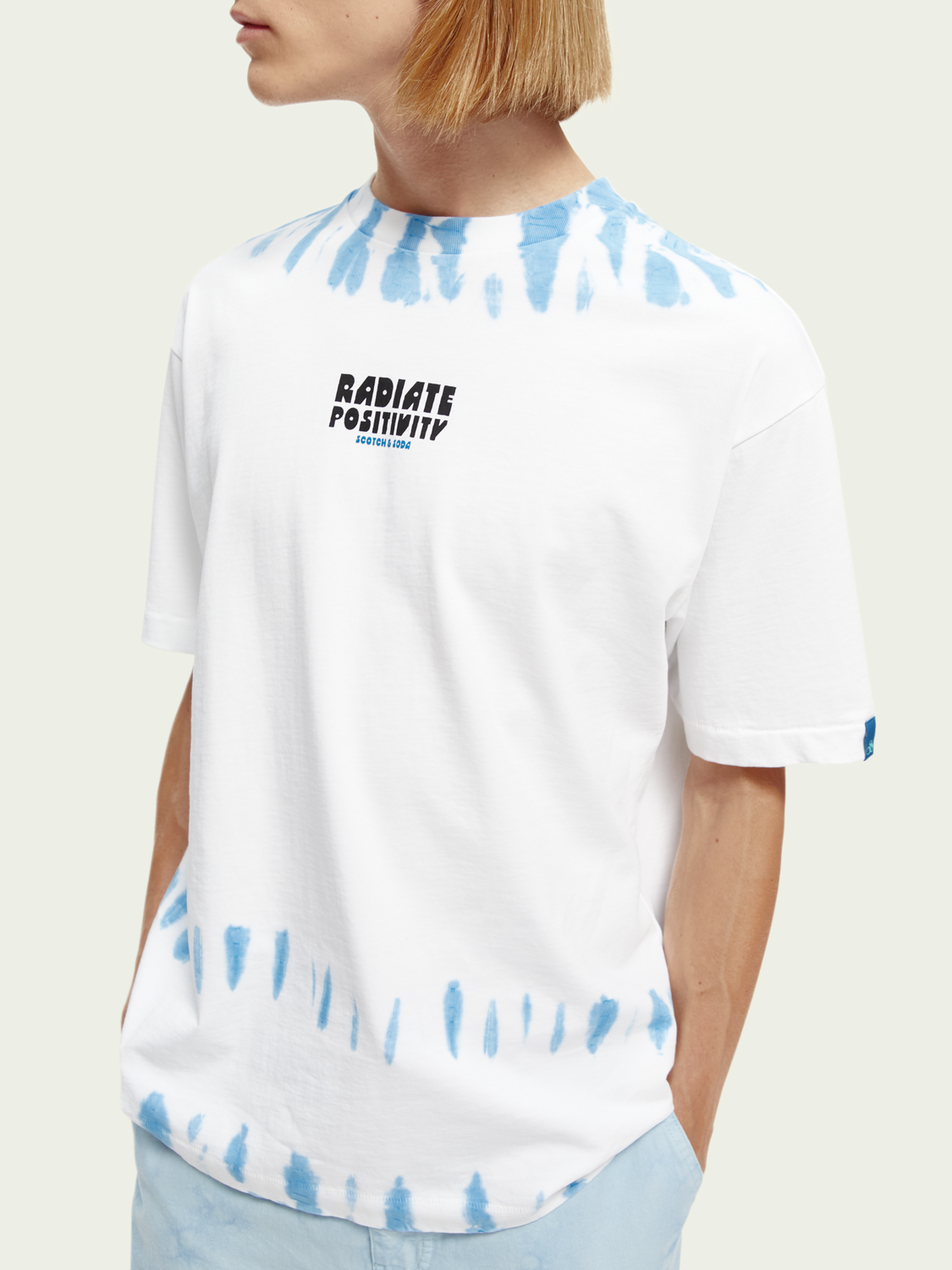 Organic Tie-Dye Artwork T-Shirt | Scotch And Soda Outlet