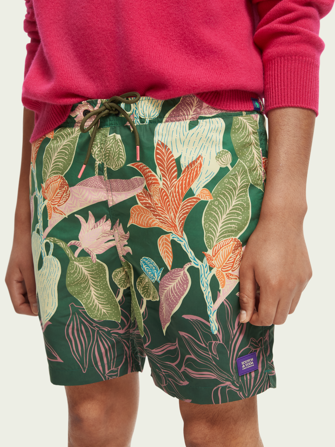 Mid-Length Printed Swim Short | Scotch And Soda Outlet