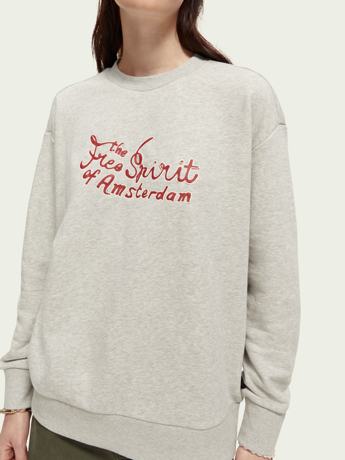 Loose Fit Artwork Crewneck Sweatshirt | scotch & soda outlet