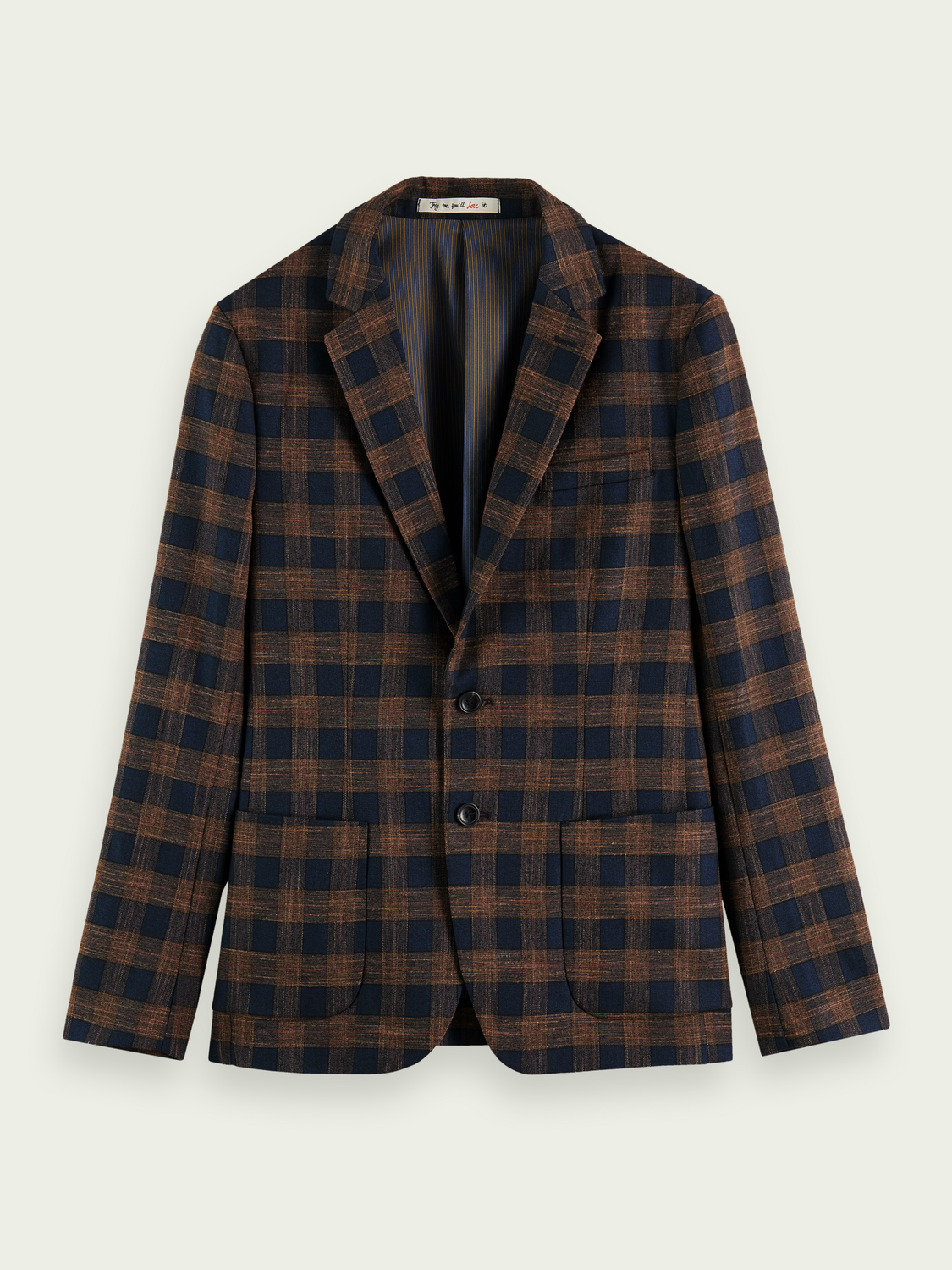 Yarn-Dyed Checked Blazer | Scotch And Soda Outlet